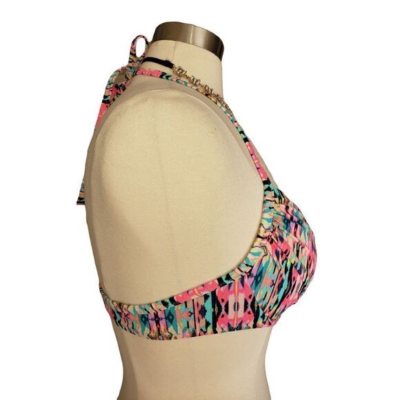 Women's Bikini Top Swimwear Halter Style Molded Cup Swim Top Medium NWOT - Picture 3 of 7